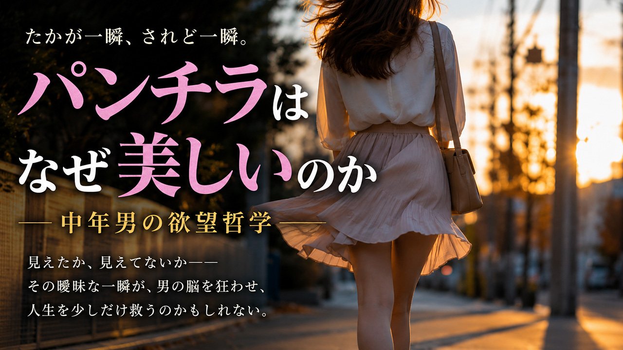 なぜパンチラは美しいのか